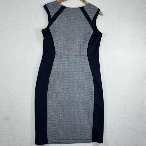 Enfocus Studio Navy Blue Color Block Dress Women's Size 14 RN 74299 Officewear - Picture 13 of 16